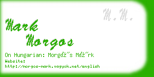 mark morgos business card